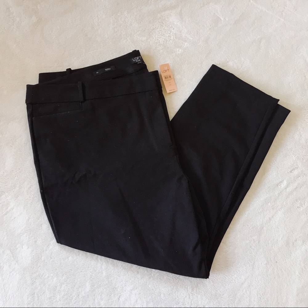 Loft Black Skinny Slacks